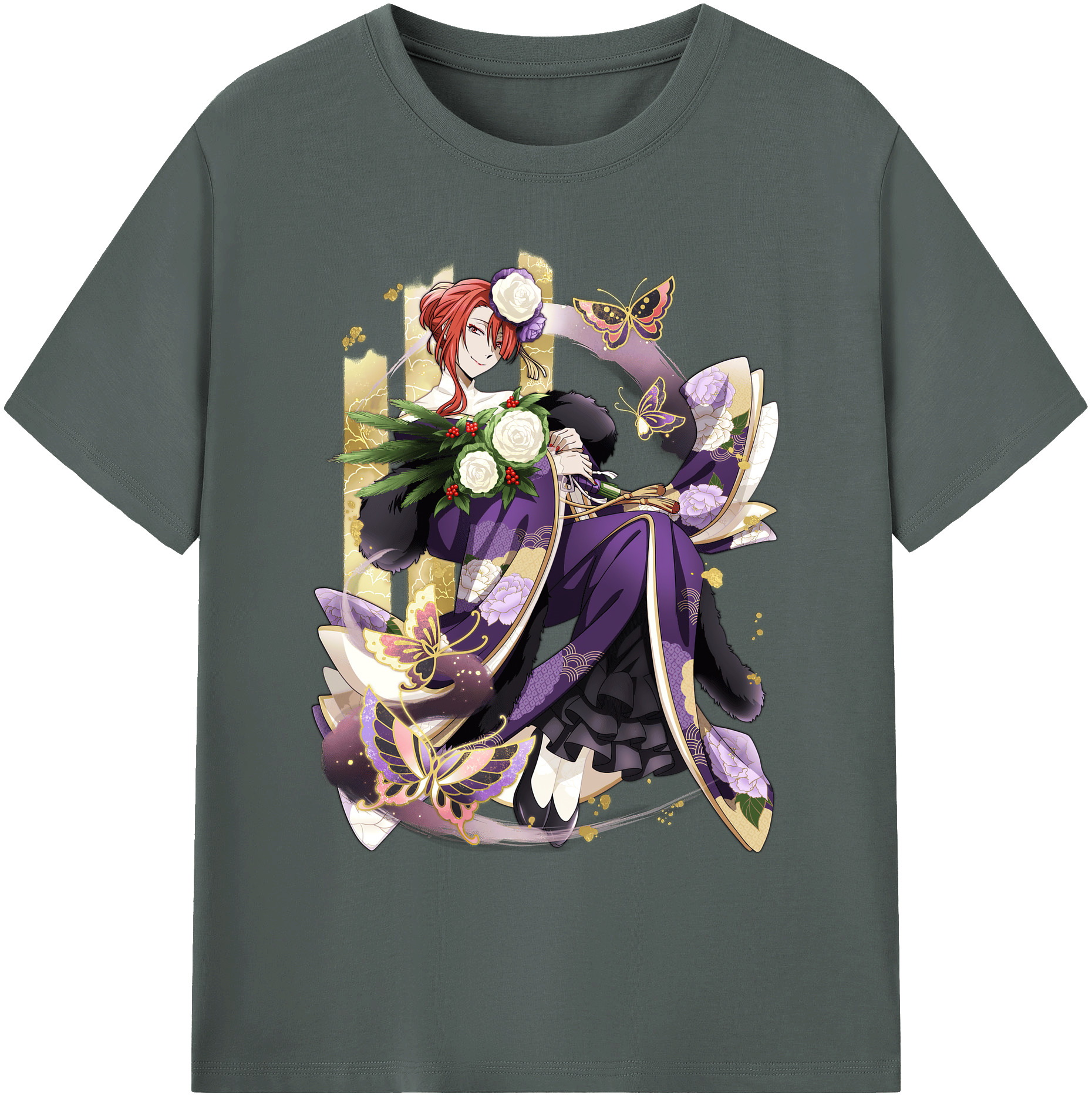 （画像用） 文豪ストレイドッグス Bungo Stray Dogs 綿100％ メンズ半袖Tシャツ｜肌触りやわらか＆通気性